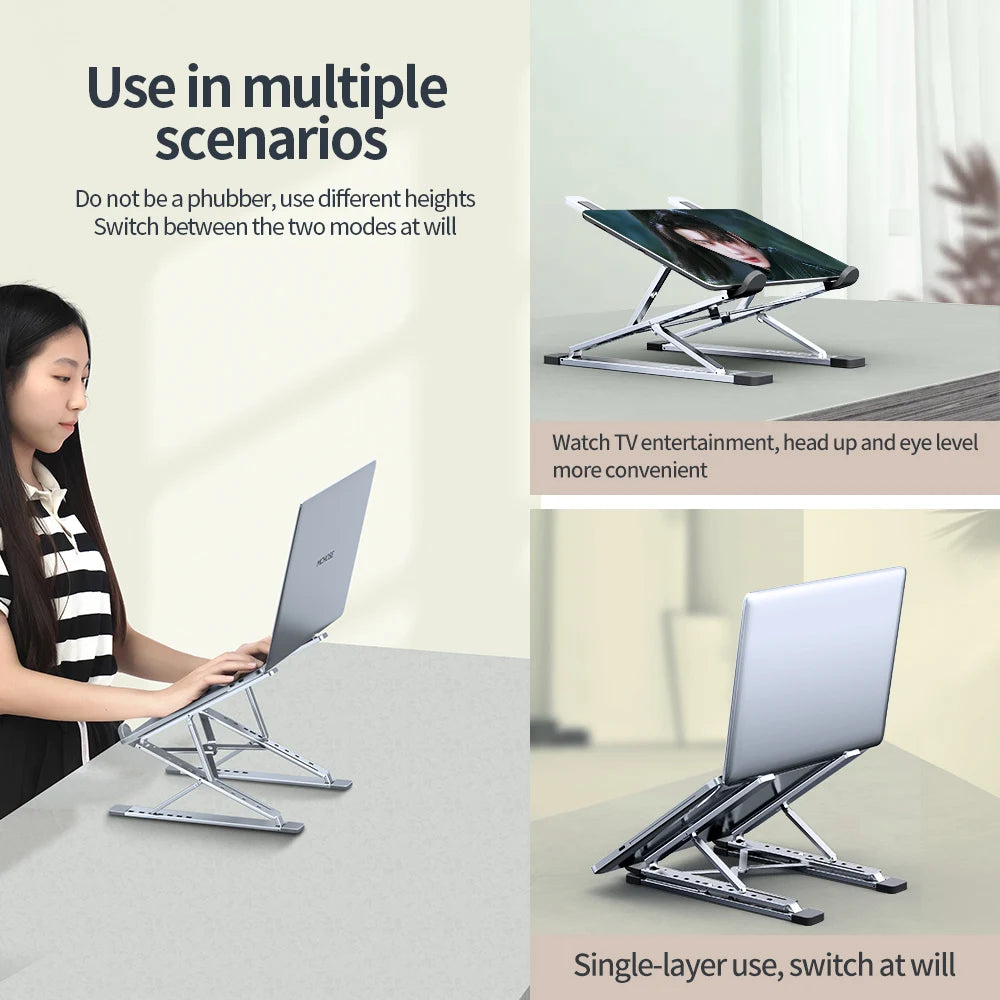 MC N8 New Adjustable Aluminum Laptop Stand